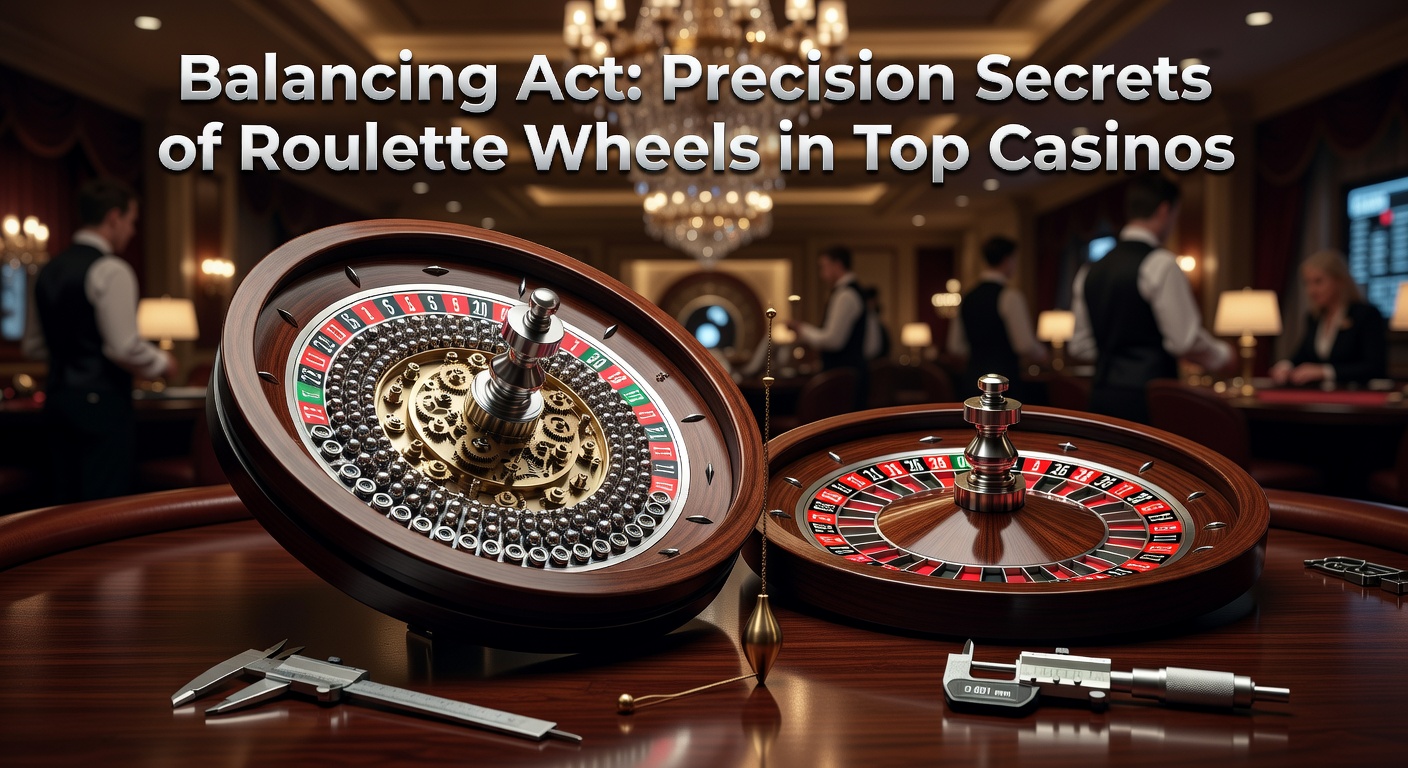 Precision-engineered roulette wheel spinning smoothly on a casino table, showcasing flawless balance and craftsmanship
