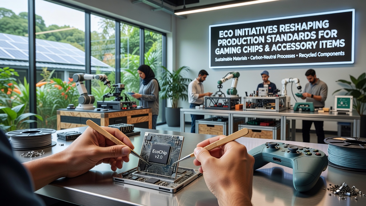 Sustainable manufacturing processes for gaming chips using recycled materials and energy-efficient equipment