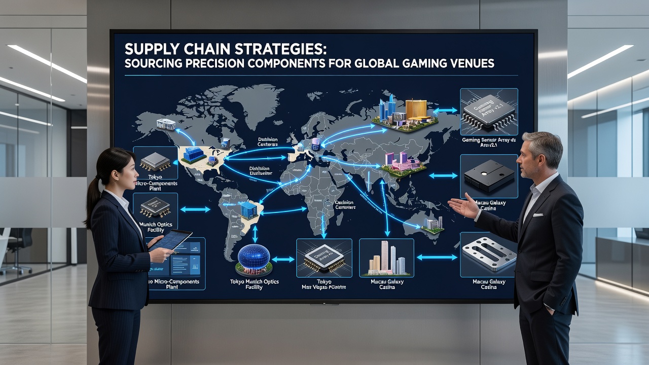 Precision component assembly and quality control in a gaming equipment manufacturing facility